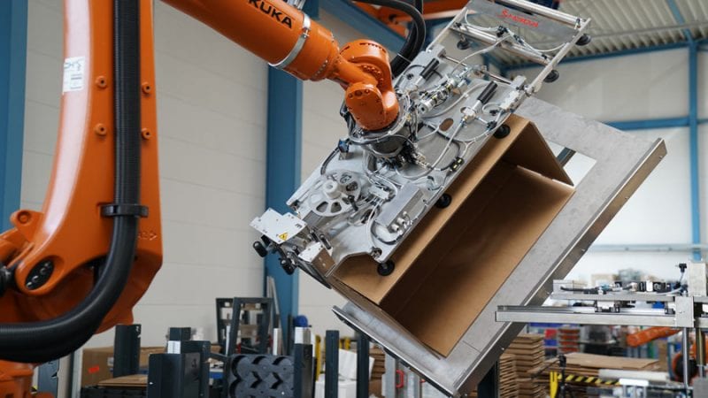 Kartons & Trays | Falten, befüllen, palettieren mit KOCH Robotersystemen