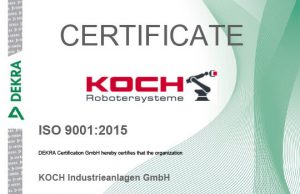 KOCH Industrieanlagen ISO-Certificate 2022 Link